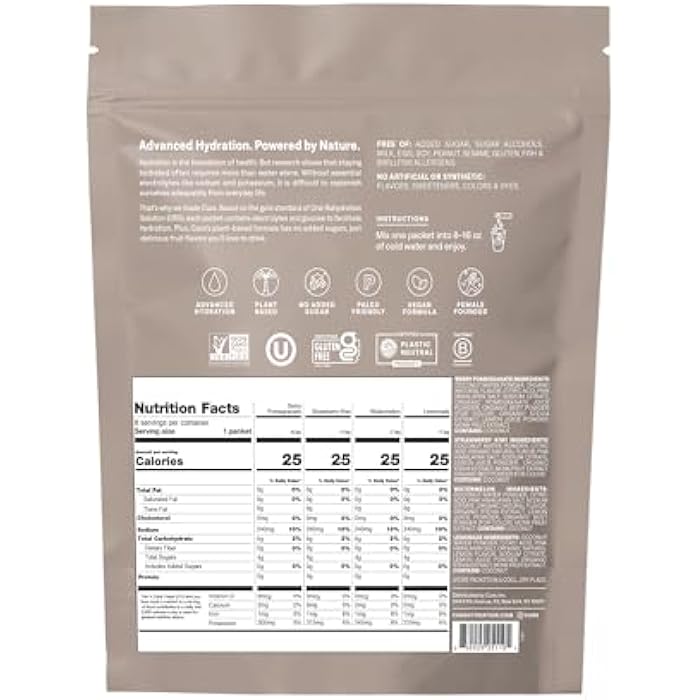 Cure Hydration | Plant-Based Electrolyte Drink Mix | No Added Sugar | FSA-HSA | Dehydration Relief Powder Made with Coconut Water | Non-GMO | Vegan | 8 Packets - Variety Pack - Image 2