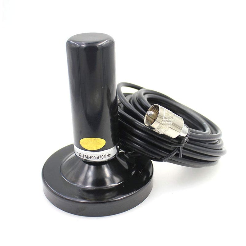 Generic Yi Zhan Tong Anysecu Dual Band HH-N2RS Antenna+Magnetic Mount Base+5m Cable for Car Vehicle Mobile Radio KT-8900/KT-980 Plus  - Image 1