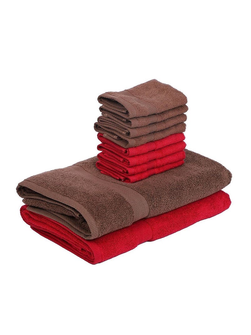 BIANCA 10pc Ultra Soft Zero Twist 100 Cotton Towel 2pc Bath 8pc Face Paradiso Super Absorbent Fluffy AeroCore Organic Technology for Men Women Gym Kitchen SolidMulti - Image 3