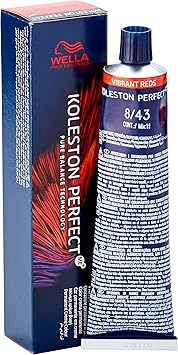 Wella Professionals 843 Light Blonde Red Gold Wella Koleston Perfect Me Vibrant Reds 60ml - Image 1