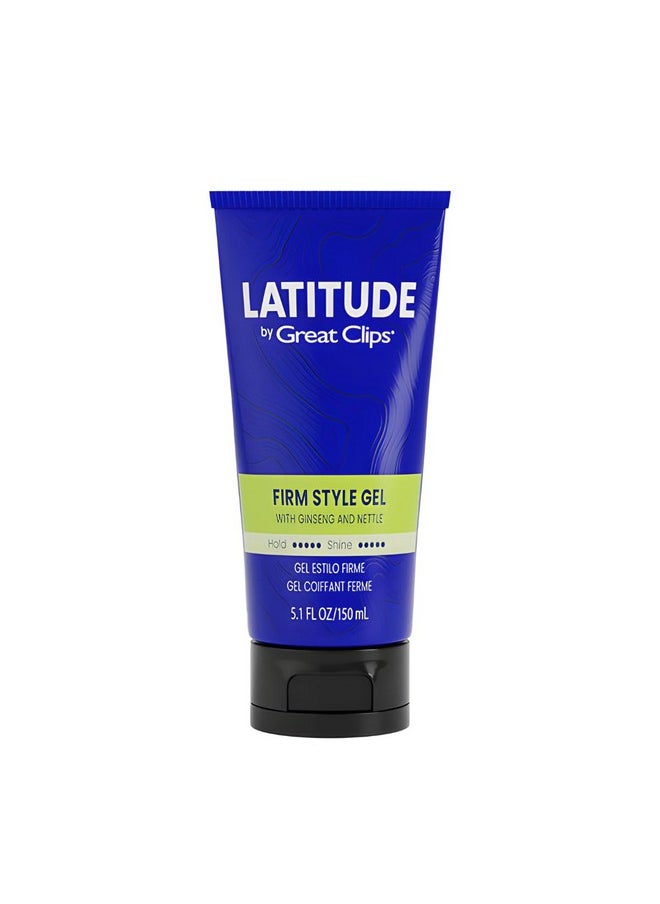 GREAT CLIPS - Latitude Firm Style Gel | Hair Gel For Men | High Hold + High Shine | 5.1Oz - Image 1