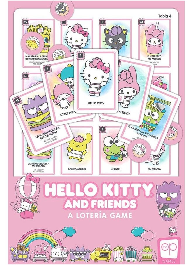 USAopoly - Hello Kitty And Friends; Traditional Loteria Mexicana Game Of Chance ; Bingo Style Game Featuring Custom Artwork & Illustrations; Inspired By Spanish Words & Mexican Culture - Image 1