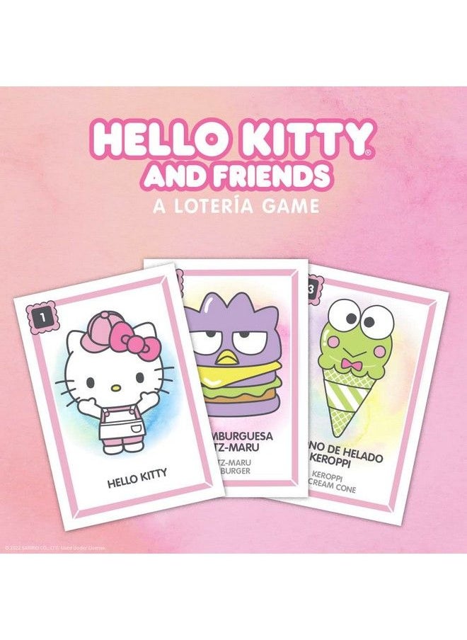 USAopoly - Hello Kitty And Friends; Traditional Loteria Mexicana Game Of Chance ; Bingo Style Game Featuring Custom Artwork & Illustrations; Inspired By Spanish Words & Mexican Culture - Image 1