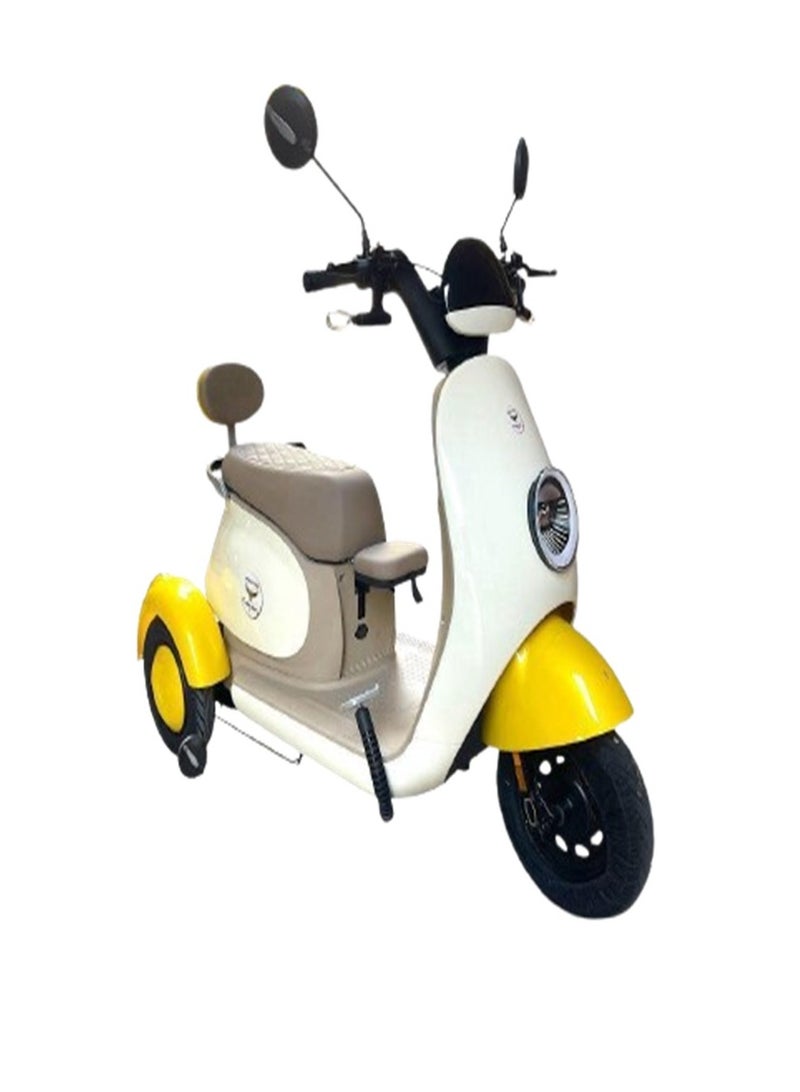 نيازي سكوتر كهربائي | سكوتر كهربائي للكبار | سكوتر كبار السن القوي 60 فولت موديل 2025 | بطارية 60 فولت – 20,000 ملي أمبير | محرك 1000 واط | كفرات 12 إنش تيوبلس | كرسي جلد للراكبين قابل للتحويل | شاشة ديجيتال كبيرة | إنارة LED أمامية قوية | مساعدات أمامية وخلفية | تصميم عالي الجودة | ريموت تشغيل مزدوج | كرسي أطفال أمامي - Image 1