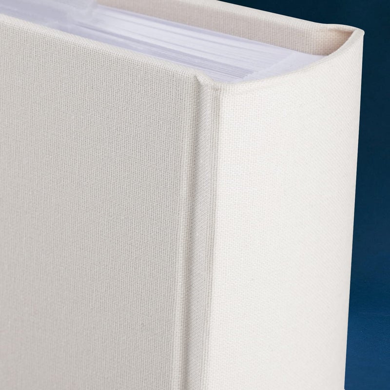 1DOT2 Luxury Fabric Photo Album 4x6 With Writing Space Acid Free Pockets Holds 300 Photos with Memo  3 Per Pages Photobook Album for Wedding Vacation Family Sage Green - Image 2