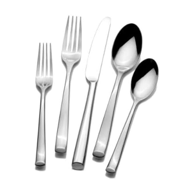 Mikasa, Addison Flatware Service for 4, 20 Piece Set, 18/0 Stainless Steel Silverware Set
