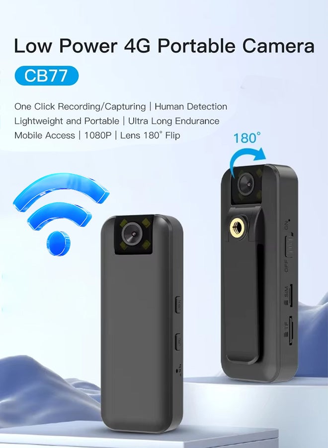 Small Portable Camera, 1080P HD On The Body Worn Camera Night Vision Recorder, With 180 Degree Rotating Lens, With 128G Card, Pocket Video Recorder With Rear Clip For Outdoor Cycling - Image 2