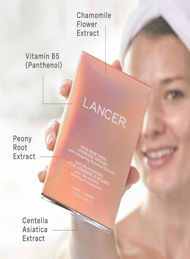 Lancer Skincare Hydrogel Under Eye Patches with Energizing Botanical Extracts, Gel Eye Patches for Under Eye Revitalization (12 Patches) - Image 4
