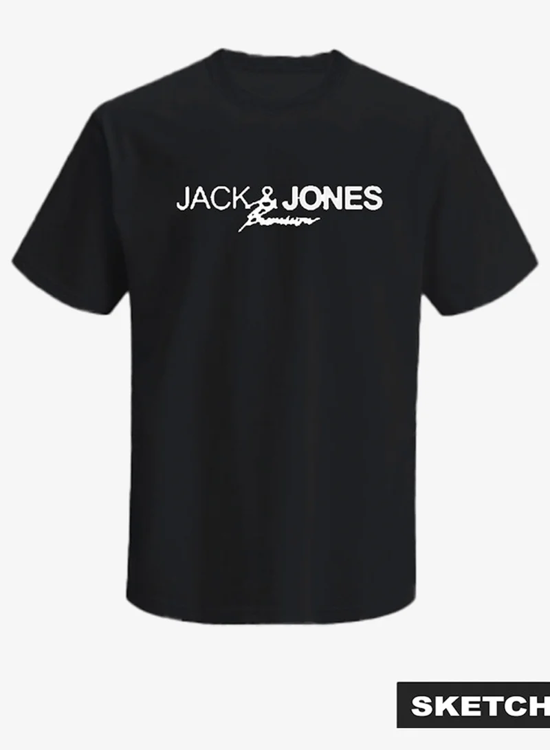 جاك وجونز جونيور تيشيرت شبابي بطبعة جرافيك وياقة مستديرة
