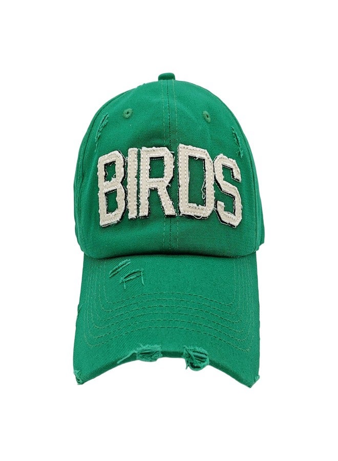 ASVP Shop Birds Dad Hat in Kelly Green - Retro Vintage Look - Image 1
