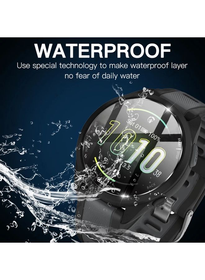 5Pcs 9H Tempered Glass Screen Protector For Garmin Forerunner 645 Clear HD Film - Image 3