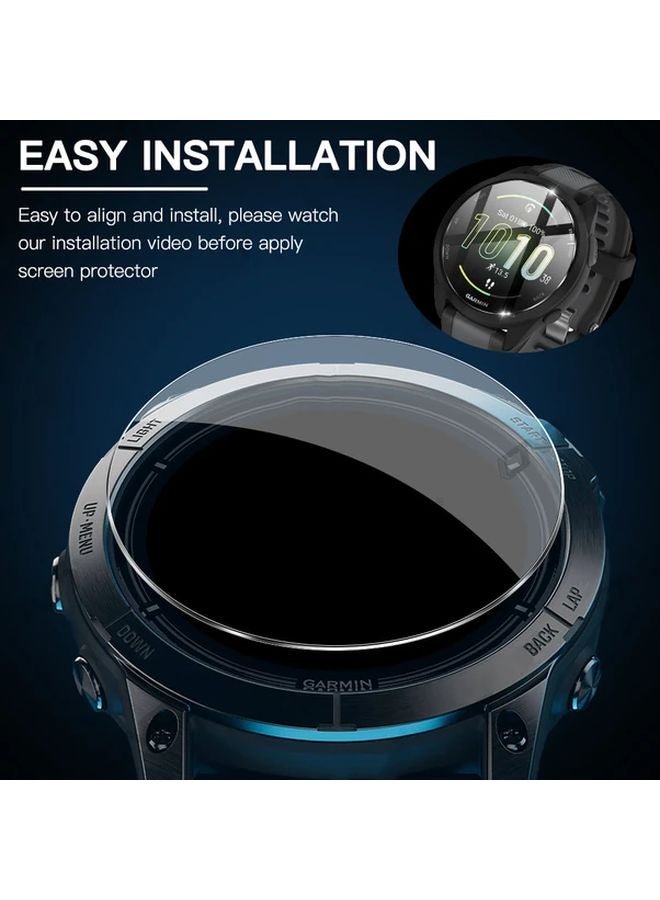 5Pcs 9H Tempered Glass Screen Protector For Garmin Forerunner 645 Clear HD Film - Image 4