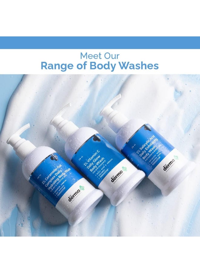 THE derma Co غسول الجسم اليومي لتفتيح البشرة من شركة Derma Co بحمض الكوجيك بنسبة 1% مع ألفا أربوتين لعلاج البقع الداكنة والتصبغات - 250 مل - Image 3