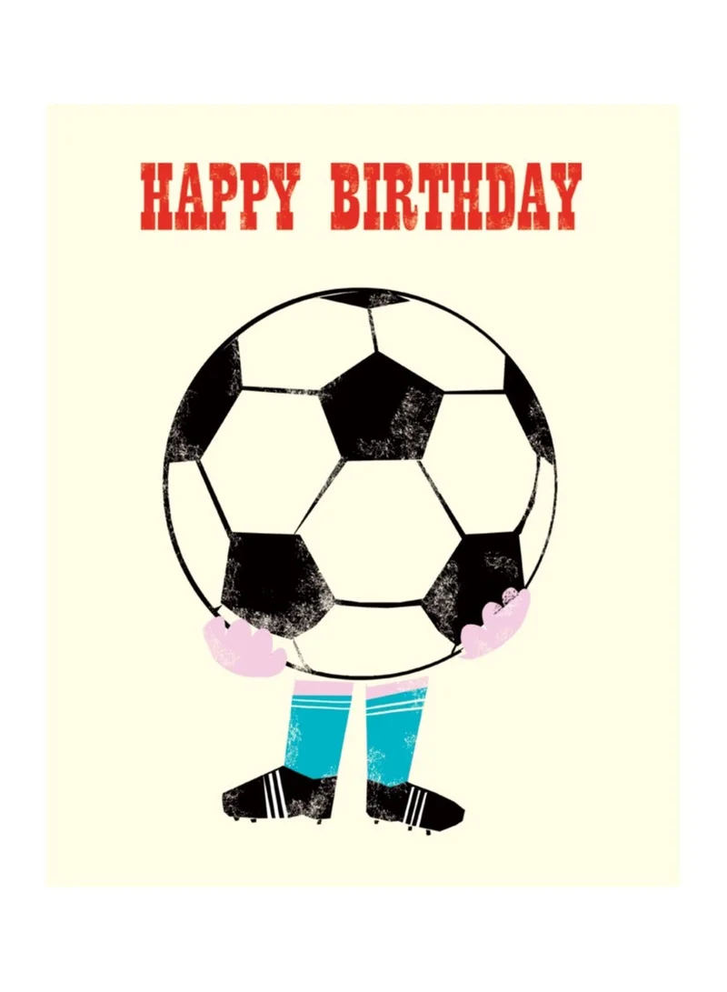ذا ارت فايل Happy Birthday Football Greeting Card