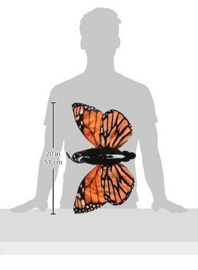 Folkmanis Monarch Life Cycle Reversible Hand Puppet Plush, Red-Orange/Purple/Black, 8" - Image 3