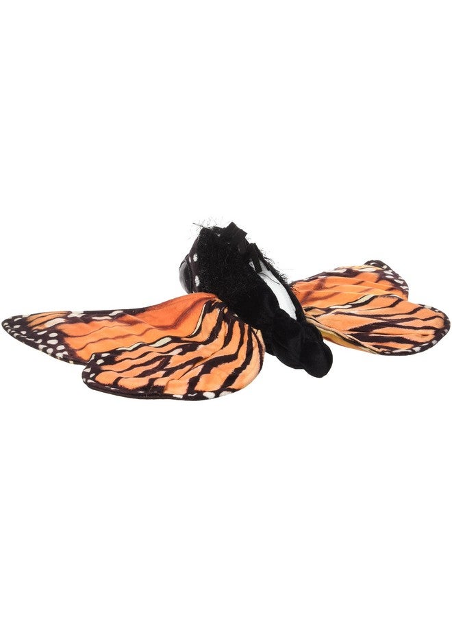 Folkmanis Monarch Life Cycle Reversible Hand Puppet Plush, Red-Orange/Purple/Black, 8" - Image 2