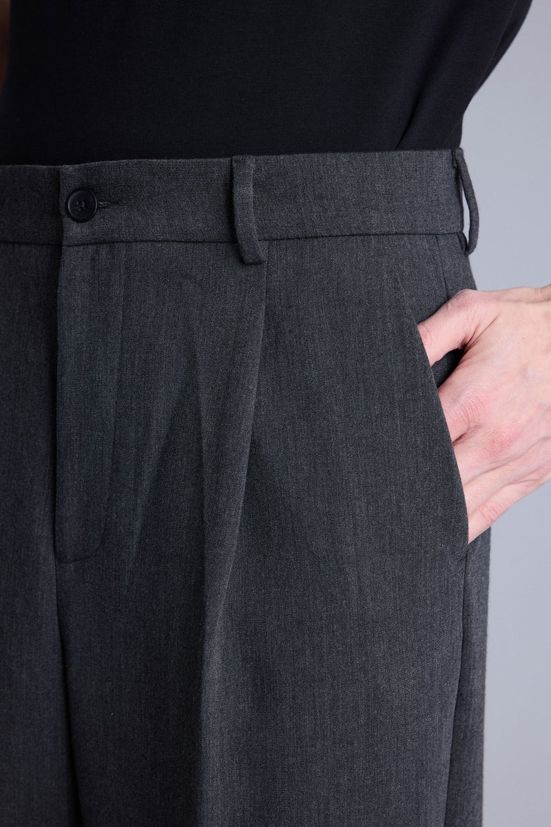 DeFacto Grey Man Wide Leg Trousers Casual - Image 4