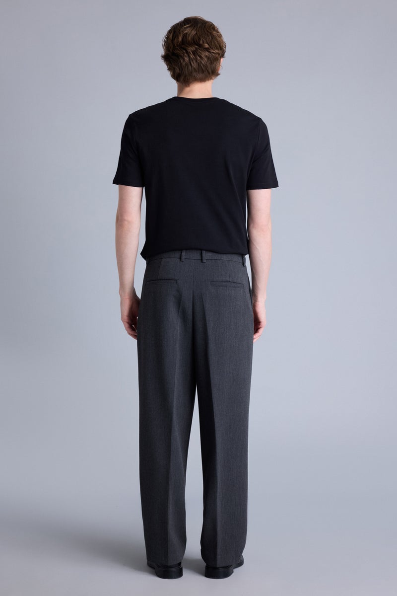 DeFacto Grey Man Wide Leg Trousers Casual - Image 5