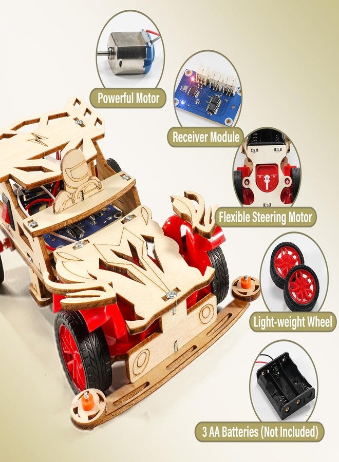 Yutin STEM Kits for Kids Age 8-10, STEM Toys for Boys 8-13, Remote Control Model Car Building Kits, Wood 3D Puzzles 8-12, Science Crafts Projects, Gifts for 8 9 10 11 12 13 14 Year Old Teen Boys Girls - Image 4