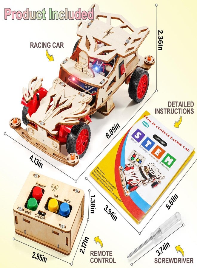 Yutin STEM Kits for Kids Age 8-10, STEM Toys for Boys 8-13, Remote Control Model Car Building Kits, Wood 3D Puzzles 8-12, Science Crafts Projects, Gifts for 8 9 10 11 12 13 14 Year Old Teen Boys Girls - Image 3
