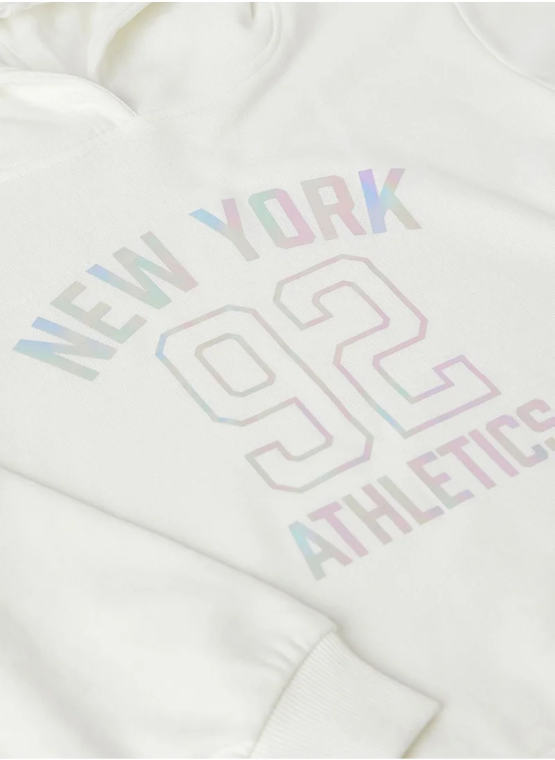 only_kids Kids Foil Relaxed Fit Hoodie