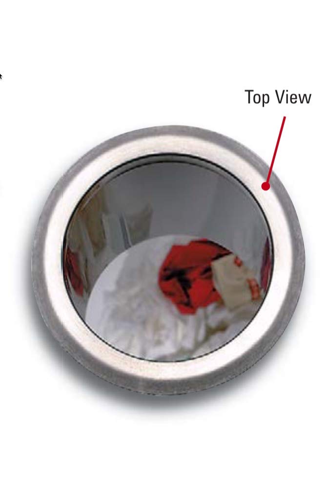 DISPENSE-RITE TCD-2-NB 6.25" Diameter Drop-in Trash Chute, Small, Stainless Steel - Image 2
