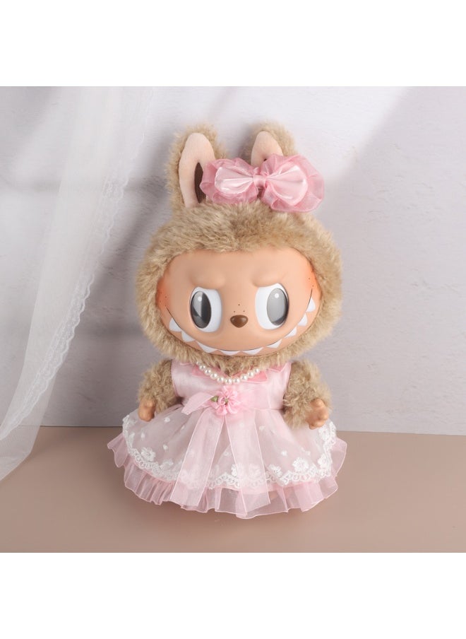 LABUBU 38cm Labubu Plush Doll Outfit - Clothes Only, Doll Not Included 