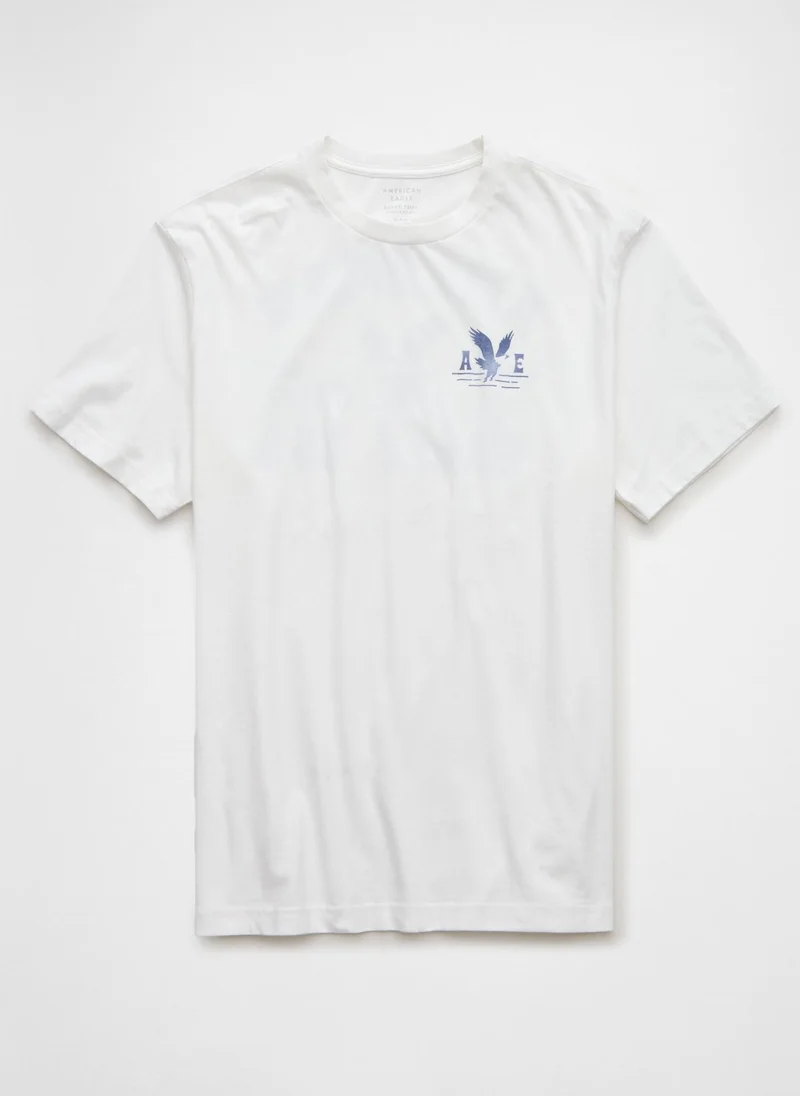امريكان ايجل Graphic Logo Crew Neck T-Shirt
