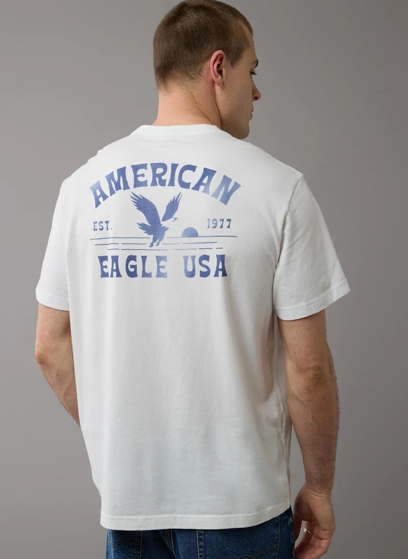 امريكان ايجل Graphic Logo Crew Neck T-Shirt