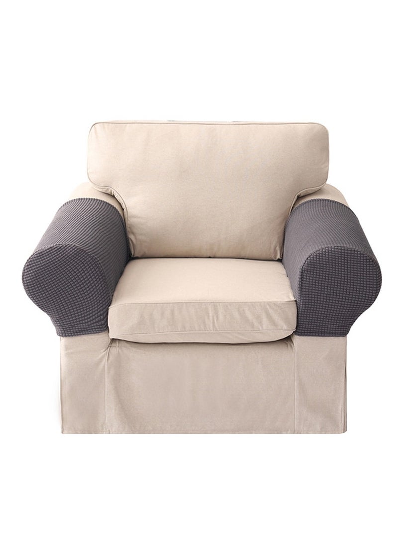 1 زوج من أغطية أذرع الأريكة واقيات أذرع الأريكة المرنة أغطية أذرع الكرسي القابلة للإزالة - Image 1