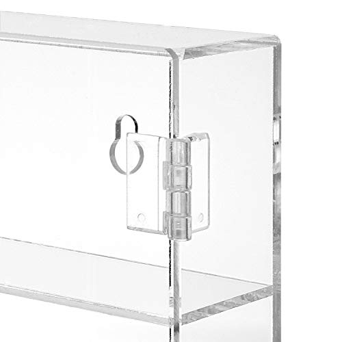 Ikee Design Premium Acrylic Display Case, Clear Wall Mounted or Desktop 12 Compartments Display Cabinet Shelves Stand for Collectibles, Small Pop Figures,Gemstone or Jewelry, 10.7 W x 2 D x 10 H in - Image 4