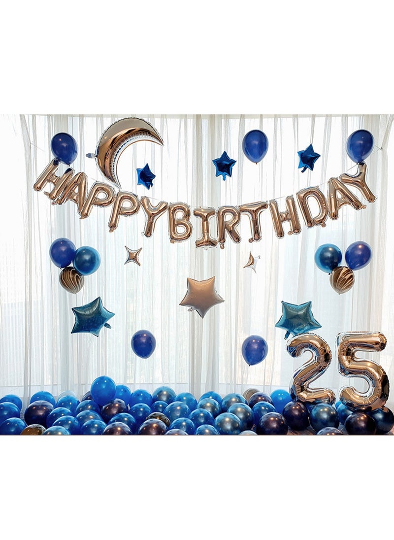 YelaJoy - Birthday Decorations for Men Blue Adult Theme Party Decorations Perfect for Night Party and Male Bachelor Party Decorations - Image 1