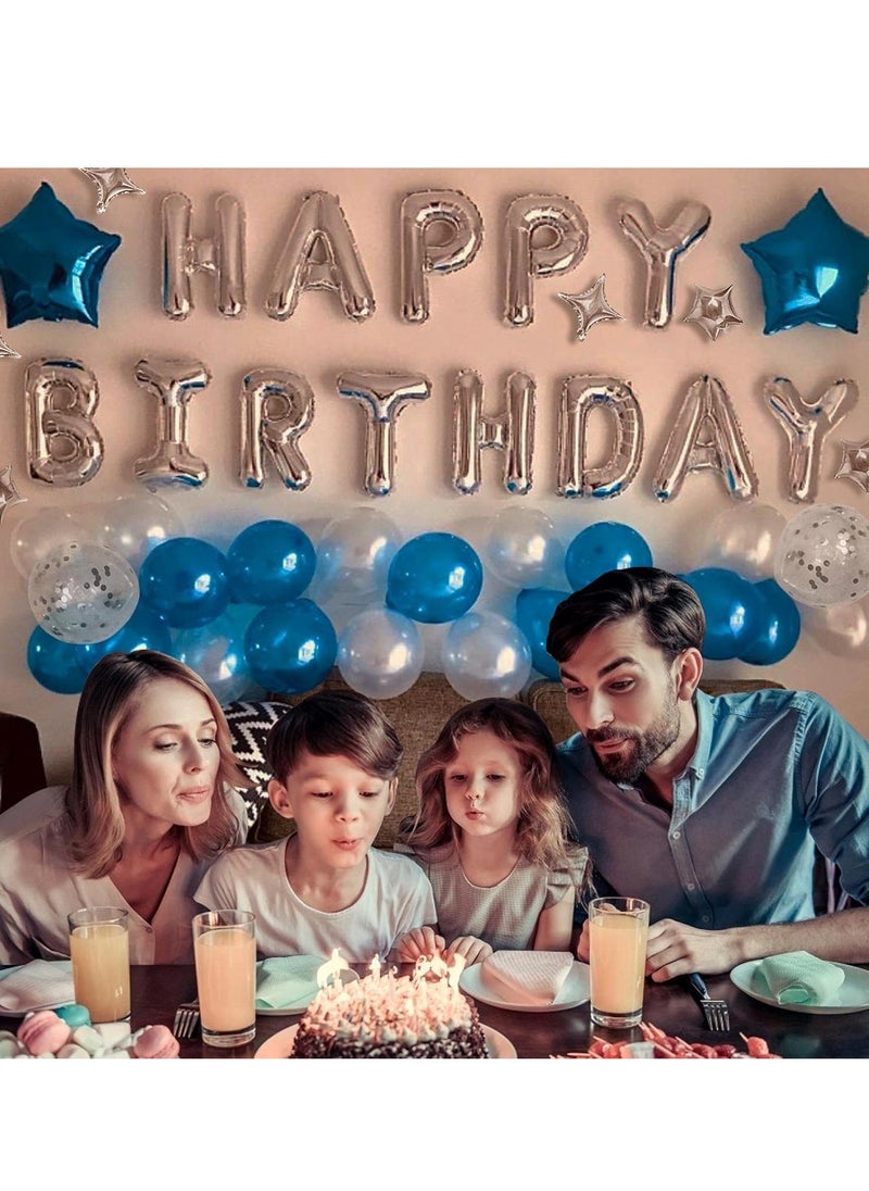 YelaJoy - Birthday Decorations for Men Blue Adult Theme Party Decorations Perfect for Night Party and Male Bachelor Party Decorations - Image 1