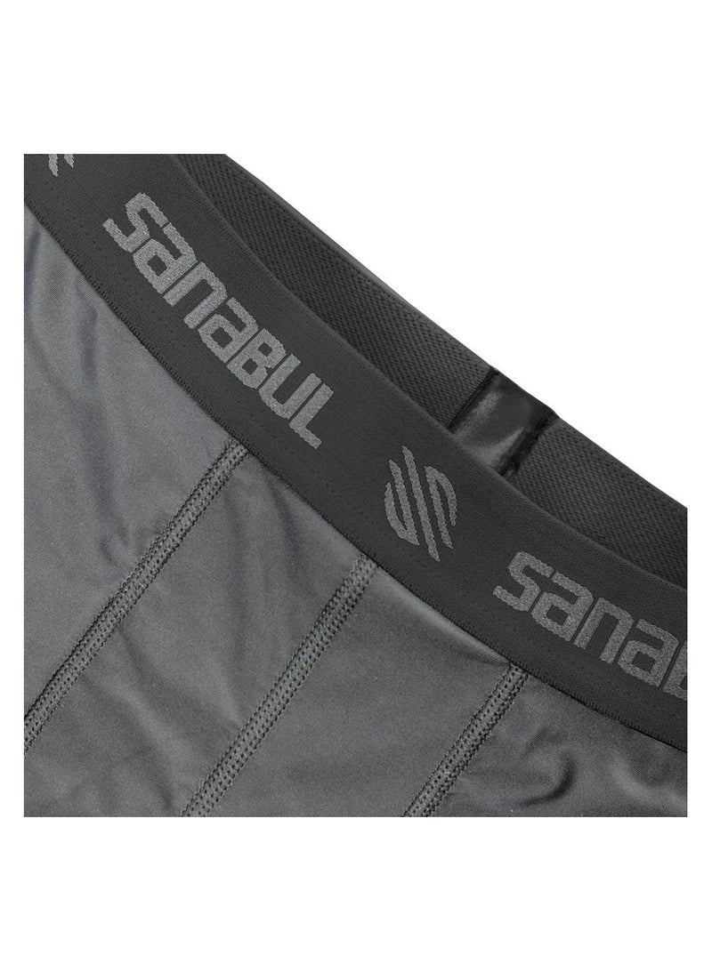 Sanabul  Men’s Compression Shorts – X-Large Grey | Tailored Fit for Martial Arts, MMA & Boxing | Breathable, Athlete-Endorsed Performance Gear for Training & Recovery - Image 2