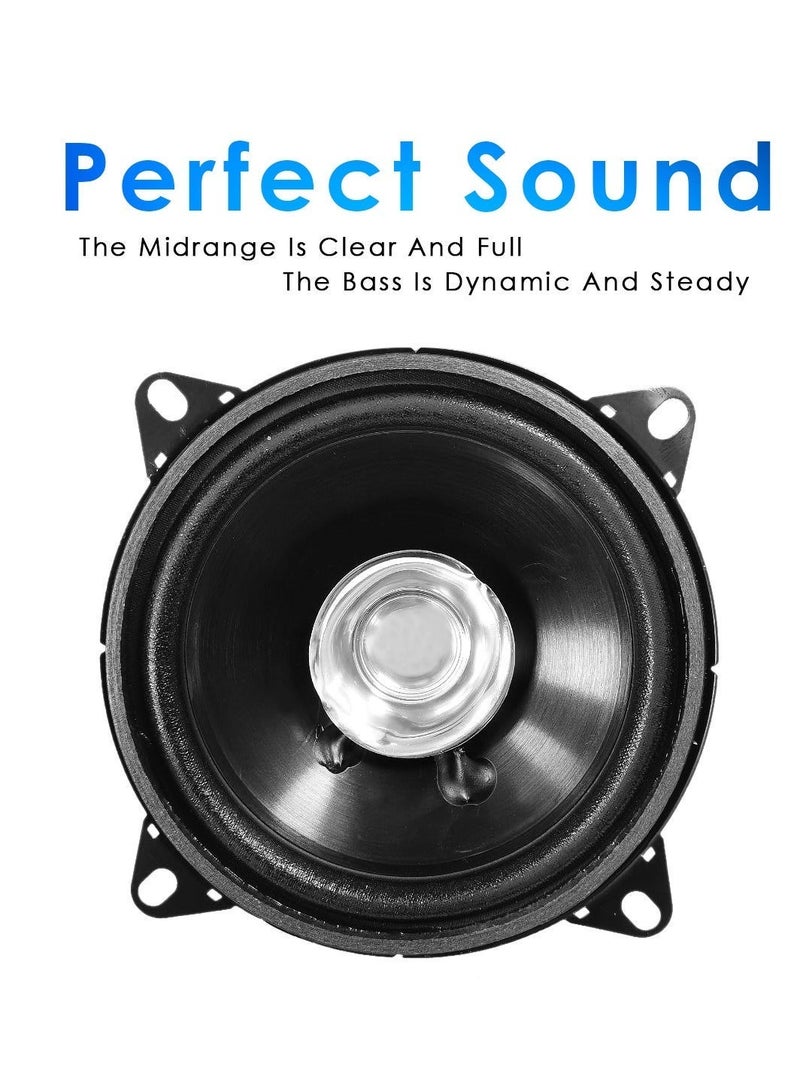 PistoL PL350D 4 Inch Dual Cone Car Speaker Set of 2, 350W Max Full Range Coaxial Car Audio Speakers, Deep Bass, Clear Midrange, Crisp Treble, 4 Ohm Universal Door Stereo Speakers for Cars, SUVs, Vans and Trucks - Image 4