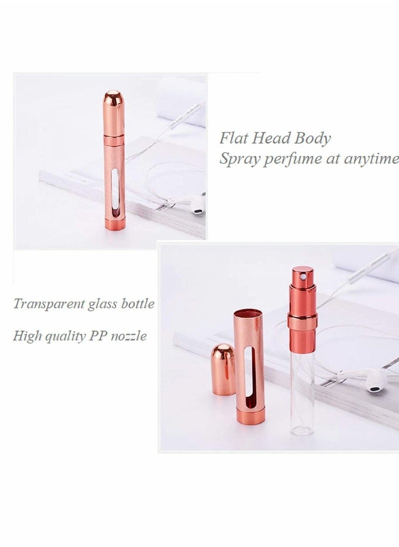 SYOSI Perfume Bottles (12ml, 5pcs), Travel Refillable Perfume Atomizer Spray Bottle, Fragrance Empty Bottle with Window, Fits in Your Purse, Pocket or Luggage  - Image 2
