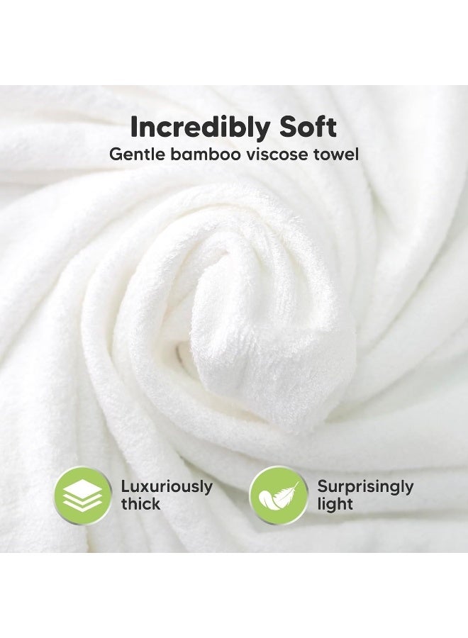 KeaBabies Hooded Baby Towel for Newborn - Viscose Derived from Bamboo Large Baby Bath Towels with Hood for Boys, Girls, Toddler, Extra Absorbent & Soft Newborn Bath Essentials (Seal, Regular) - Image 2