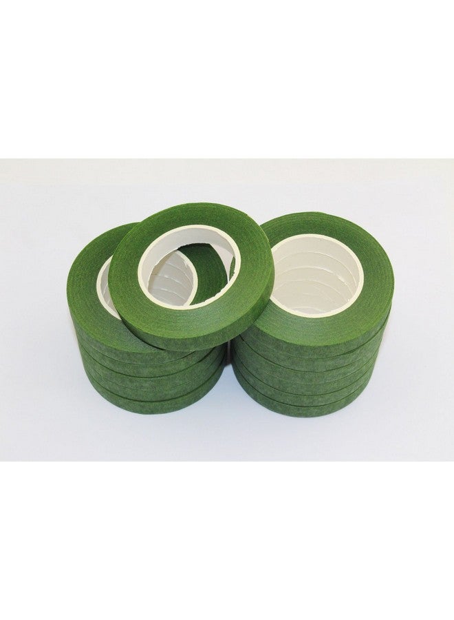 Decora A Dozen 1/2 Inch By 30 Yard Dark Green Floral Tape For Bouquet Stem Wrap Floral Arranging Craft Projects Corsages Wedding Bouquet - Image 3