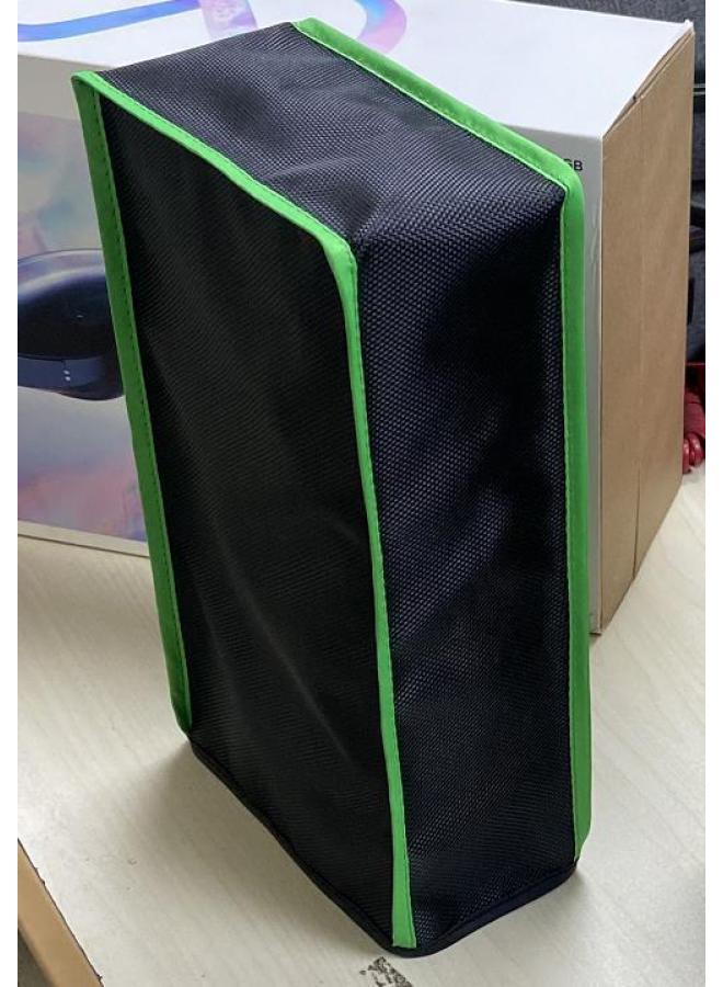 Digital Computer/game Console Protective Case - Transparent Crystal Clear Acrylic Shell Customizable Led Lighting-Product Color:Xbox Series S Dust Cover Black Green Edge - Image 1