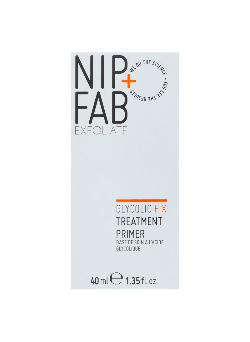 NIP+FAB NipFab Glycolic Fix Treatment Primer Prep Blur Perfect Skin Glycolic Salicylic Acid Niacinamide Controls Shine Minimizes Pores Evens Skin Tone Makeup Application 135 Fl Oz 