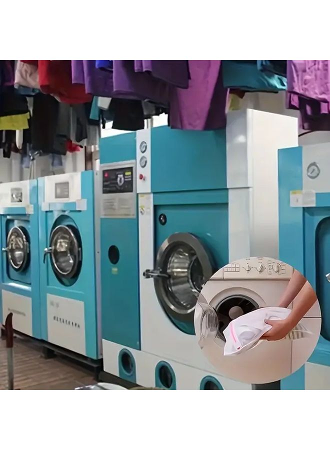 4 Pieces Durable Zipper Laundry Bags for Delicate Clothes Underwear Washing Machine Storage - Image 3
