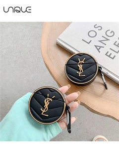 Unique For Bluetooth Headset Air Pods Pro 2 Generation Protective Case - Round Case - Silicone Drop Proof Waterproof Case - Black  - Image 5