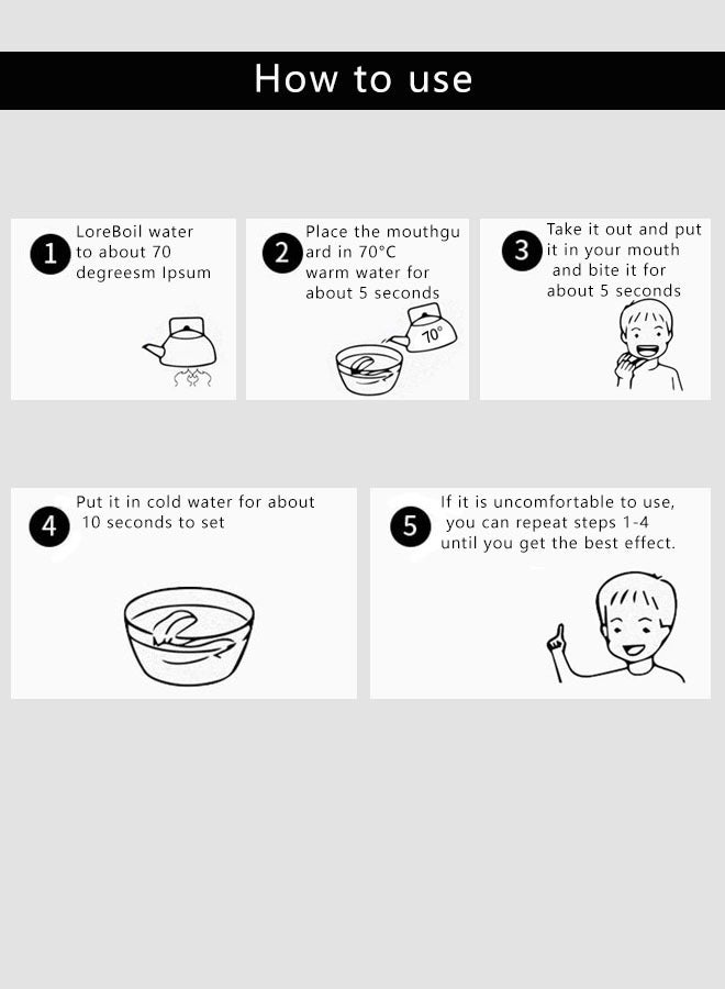 3 PCS Eva Mouthguards with Box, Sports Mouthguards, Ultra-Thin Mouthguards for Boxing, Basketball, Hockey, Football - Image 2