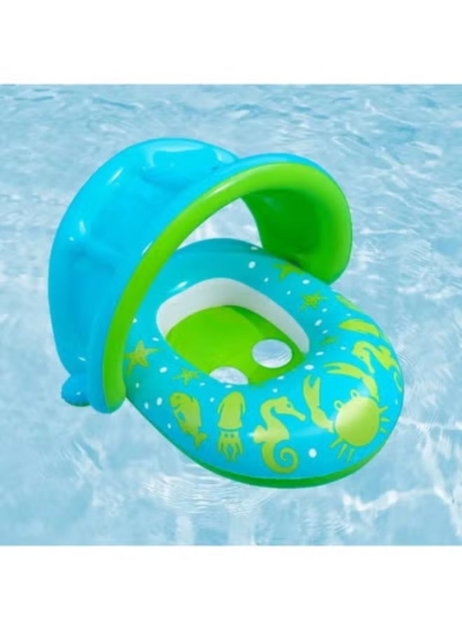 ممز بلانيت عوامة أطفال بتصميم قارب مميز مزودة بظل للحماية من أشعة الشمس – توفر تجربة سباحة ممتعة وآمنة للأطفال في المسبح أو البحر – مصنوعة من خامات متينة وآمنة على بشرة الطفل – تساعد على تعزيز الثقة في الماء وتشجع الأطفال على الاستمتاع باللعب المائي – مناسبة للرضع والأطفال الصغار أثناء العطلات والنشاطات الصيفية – عوامة أطفال – عوامة للبيبي – ألعاب مائية – عوامة سباحة – مستلزمات سباحة – هدية صيفية مثالية للأطفال. - Image 5