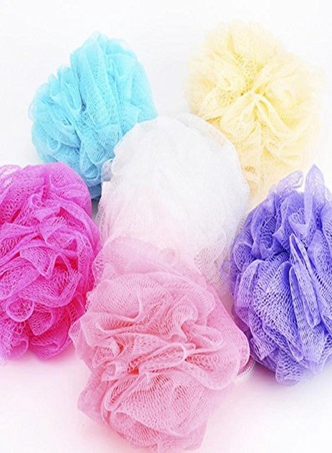 Truvic Bath Shower Body Exfoliate Puff Mesh Nylon Net Candy Colours Sponge (Random Colour) - Image 1