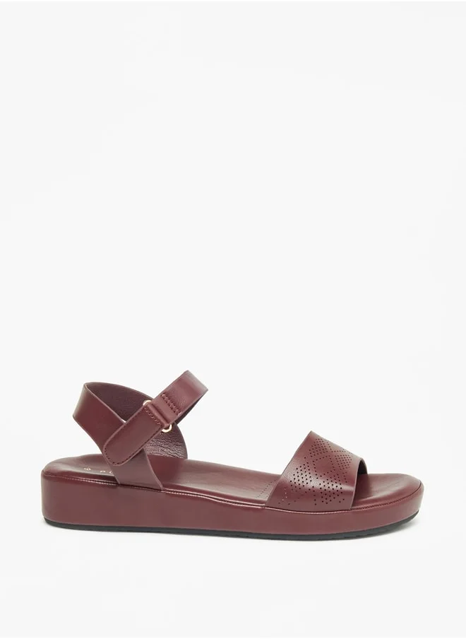 Le Confort Textured Floaters with Hook and Loop Closure