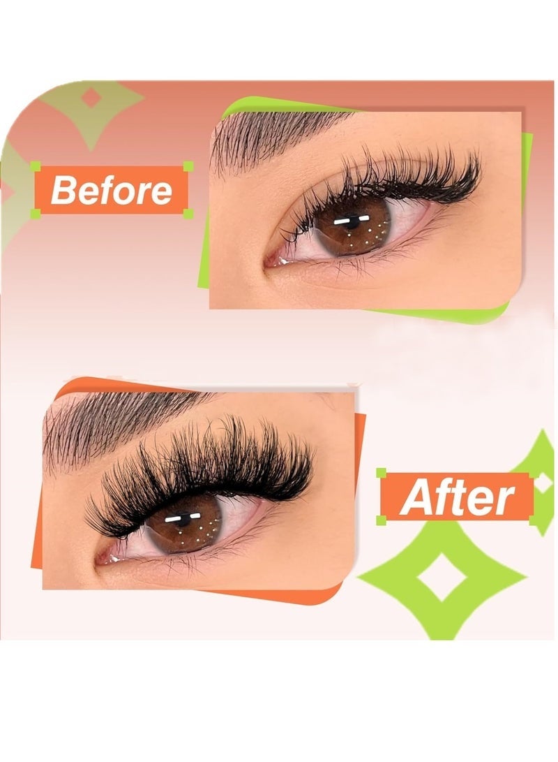 جلامكيت رموش صناعية ناعمة بسمك 18 مم، رموش صناعية سميكة 6D، رموش صناعية روسية كثيفة، رموش صناعية مجعدة - Image 4