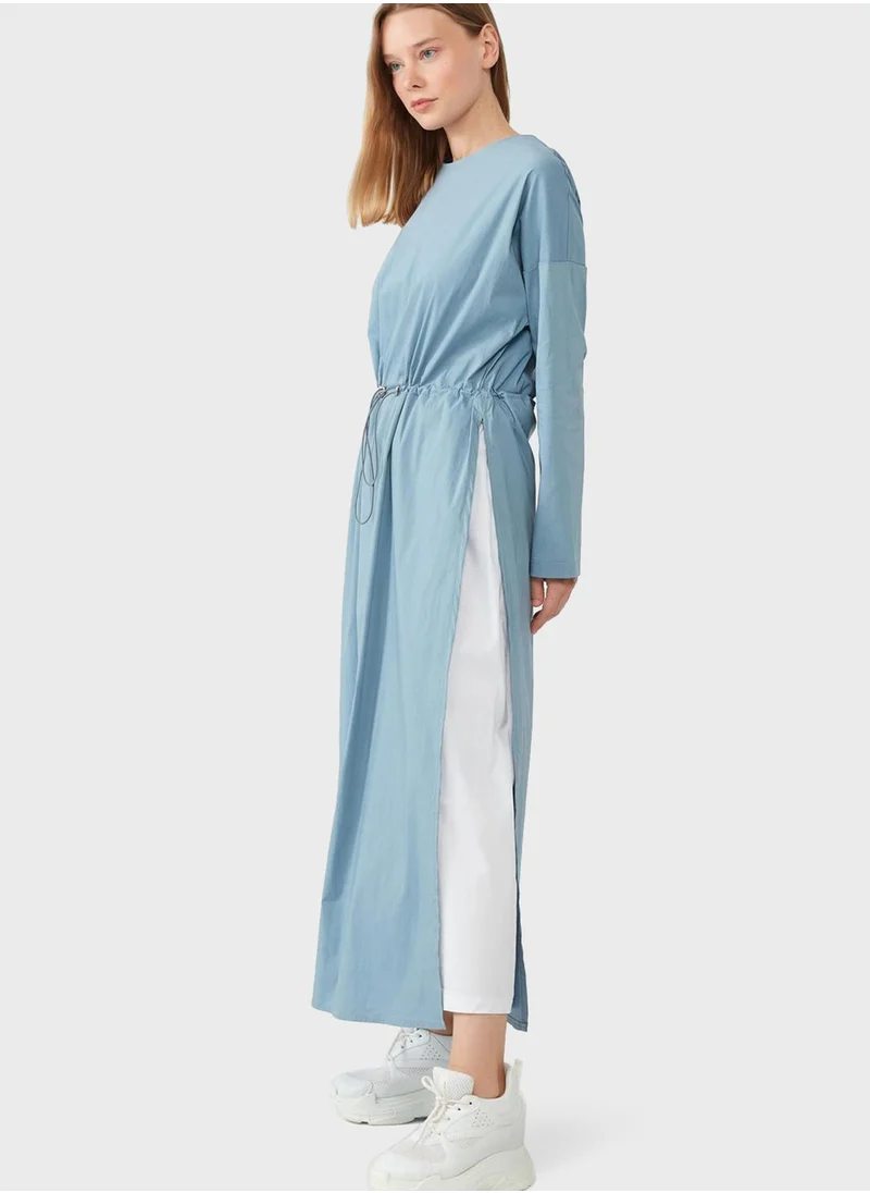 Muni Muni Side Slit Tie Detail Tunic