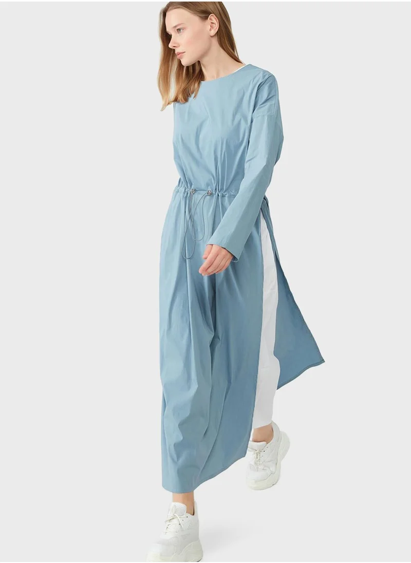 Muni Muni Side Slit Tie Detail Tunic