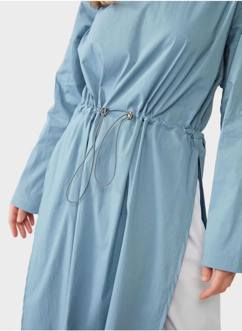 Muni Muni Side Slit Tie Detail Tunic